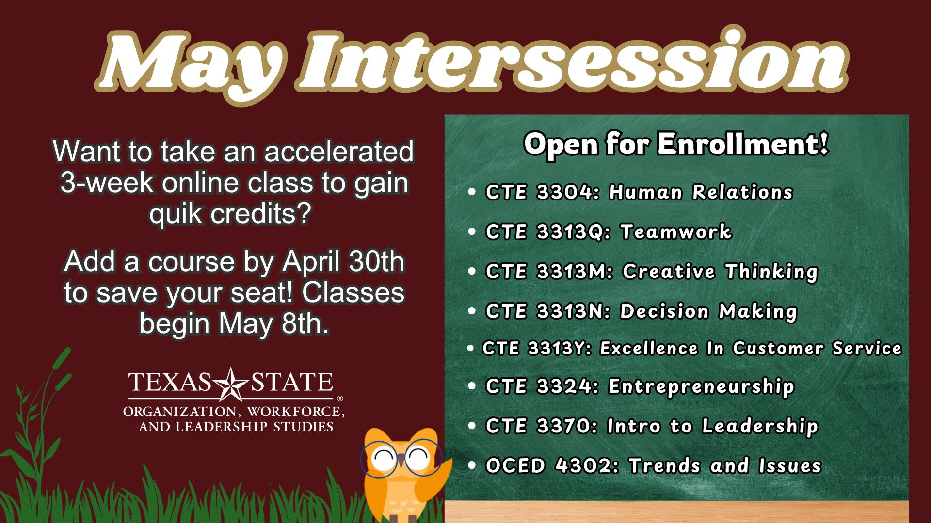 Department of Organization, Workforce, and Leadership Studies (OWLS